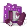 VIBRATING EGG WITH REMOTE CONTROL DARK PURPLE