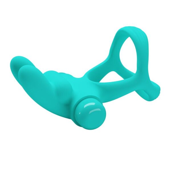 VIBRATING PENIS RING PASSIONATE DANTE GREEN - IMAGE 5
