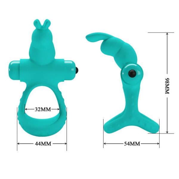 VIBRATING PENIS RING PASSIONATE FIGGY GREEN - IMAGE 9