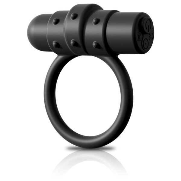 VIBRATING RING SILICONE RECHARGABLE CONTROL VIBRATING C-RING - IMAGE 2