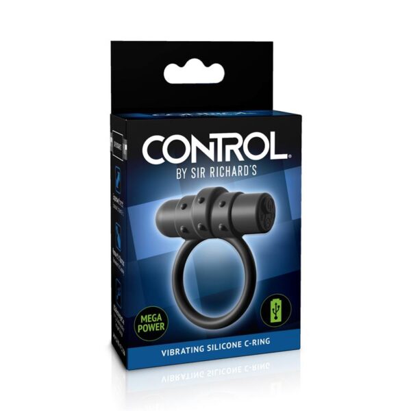 VIBRATING RING SILICONE RECHARGABLE CONTROL VIBRATING C-RING