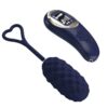 VIVIAN VIBRATING EGG WITH DIGITAL SCREEN REMOTE CONTROL BLUE