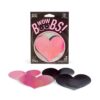 WOW BOOBS NIPPLE COVERS HEART SHAPPED HOLOGRAPHIC