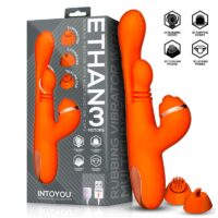 ETHAN VIBRATOR 360º G-SPOT MASSAGE WITH MULTIFUNCTION CAPS