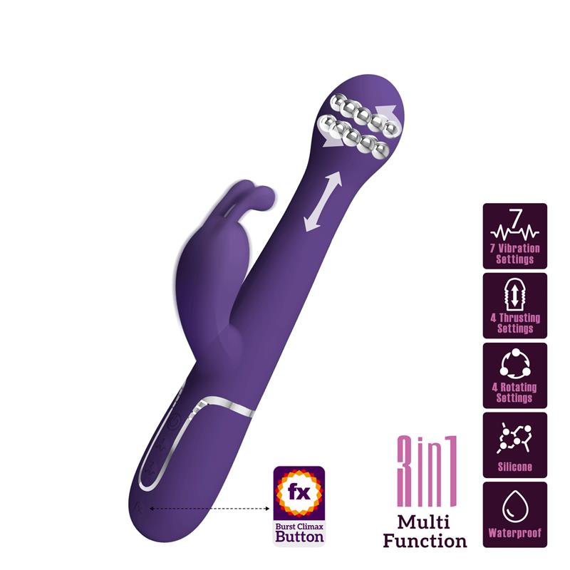Vibrator with Rotation and Thrusting Twinkled