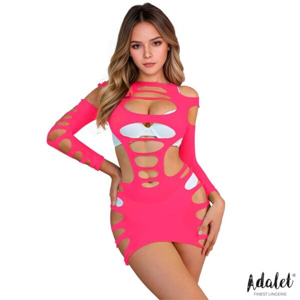 WILLOW HOLLOW-OUT DRESS PINK ONE SIZE